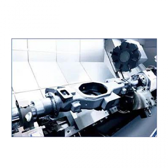 Centro de torneado de metal CNC de cama inclinada HTC63n Fanuc Máquina de torsión CNC horizontal de trabajo pesado 7