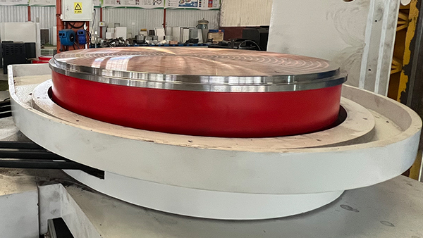 Máquina de rectificación de superficie horizontal CNC con mesa redonda rotativa HDMK380 Máquina de rectificación CNC 6