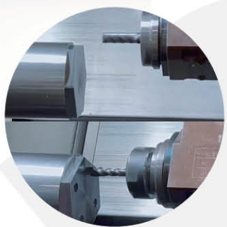 Torno CNC de precisión con husillo de gran envergadura HTC40Q BMT55 Torno CNC de bancada inclinada con torreta motorizada y eje Y 9