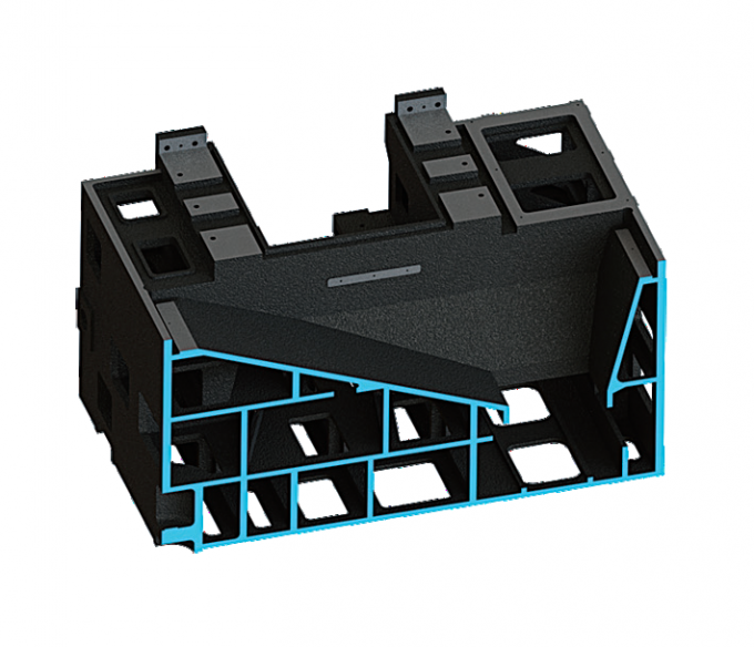 Torno vertical CNC de metal grande V8H Altura m&aacute;x. de corte 850 mm Fresadora CNC Fanuc Torno vertical 4