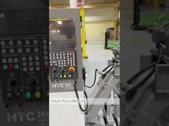 SMTCL Mecanizado de piezas pequeñas HTC16H Cama inclinada de metal Torno CNC de 8 estaciones Tornos CNC horizontales