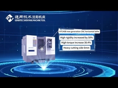 FANUC Torno CNC de alta rigidez y torque alto HTC40B 45 grados de lecho inclinado integral Torno CNC para metal