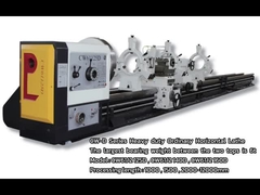 Máquina de torno de 12 metros CW61125D de carga de 6T diámetro de perforación de husillo de 120 mm Torno manual pesado