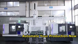 Cadena de producción de automatización de alta velocidad y alta precisión torno CNC con cargador de pórtico