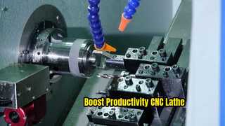 Aumente su productividad con este torno CNC equipado con un recogedor de piezas.