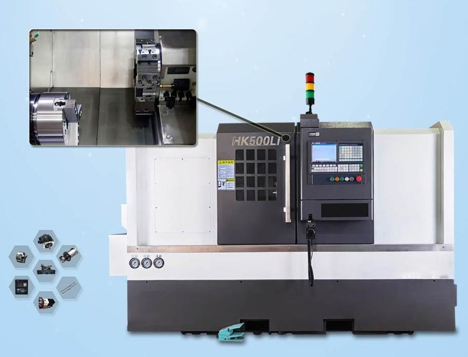 El CNC del poste de la herramienta de la serie de HK500LI HK tornea las máquinas para el hardware que procesa 11 kilovatios