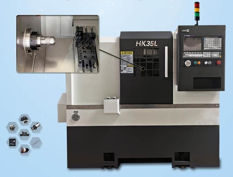 El solo torno del CNC del eje trabaja a máquina el tipo de la fila del cuchillo de HK35L que da vuelta al proceso
