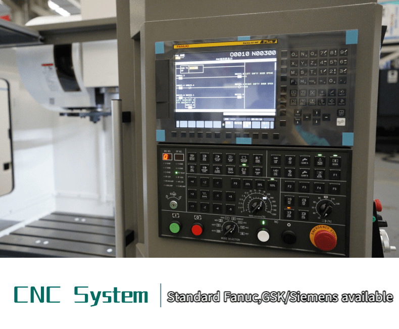 SMTCL VMC1100B Maquina de fresado CNC de 4 ejes para metales Controladores Fanuc 3 Ejes Centro de mecanizado vertical