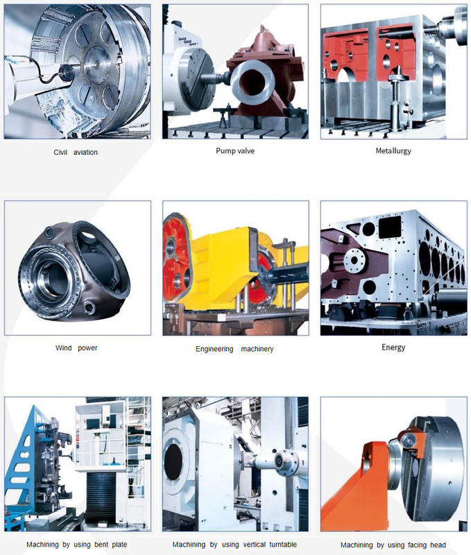 SMTCL pesado personalizado PBC110 Sistema SIEMENS máquina de broca de fresado de 5 ejes horizontal tipo piso CNC