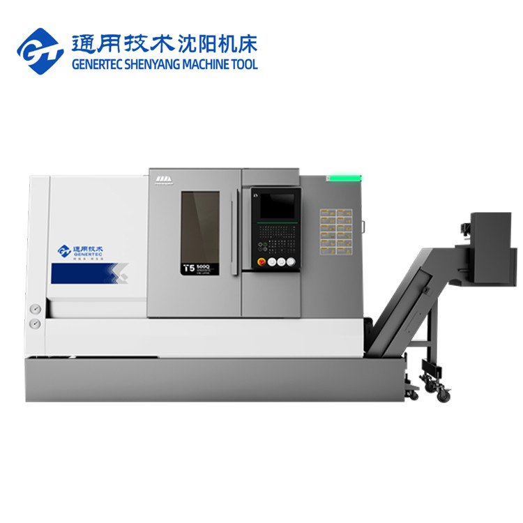 Centro de torneado SMTCL CNC T5.2-500Q Procesamiento del eje del rotor de la bomba SMTCL Torno CNC