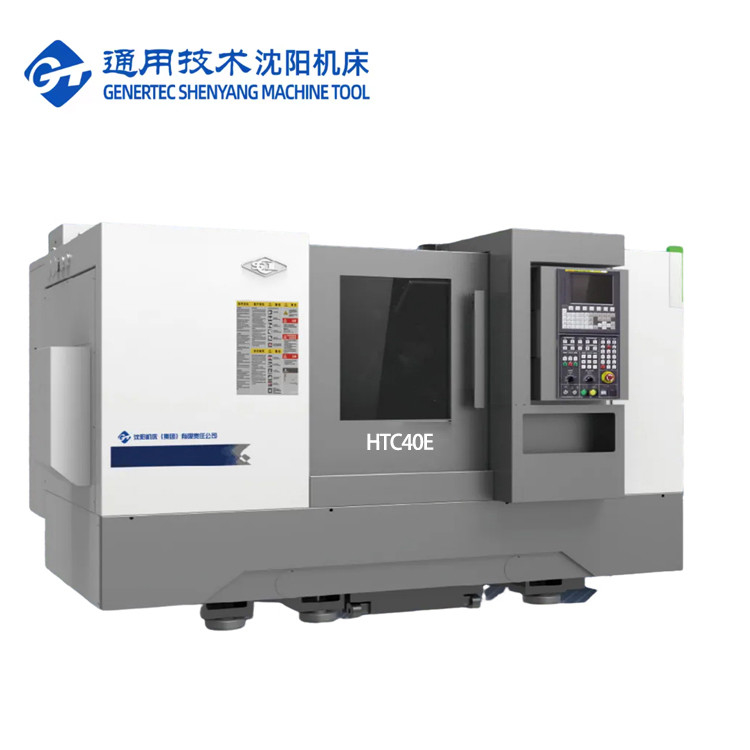 Máquina de fresado de centro de torneado CNC SMTCL HTC40E Máquina de torno CNC para torno de cama inclinada de metal