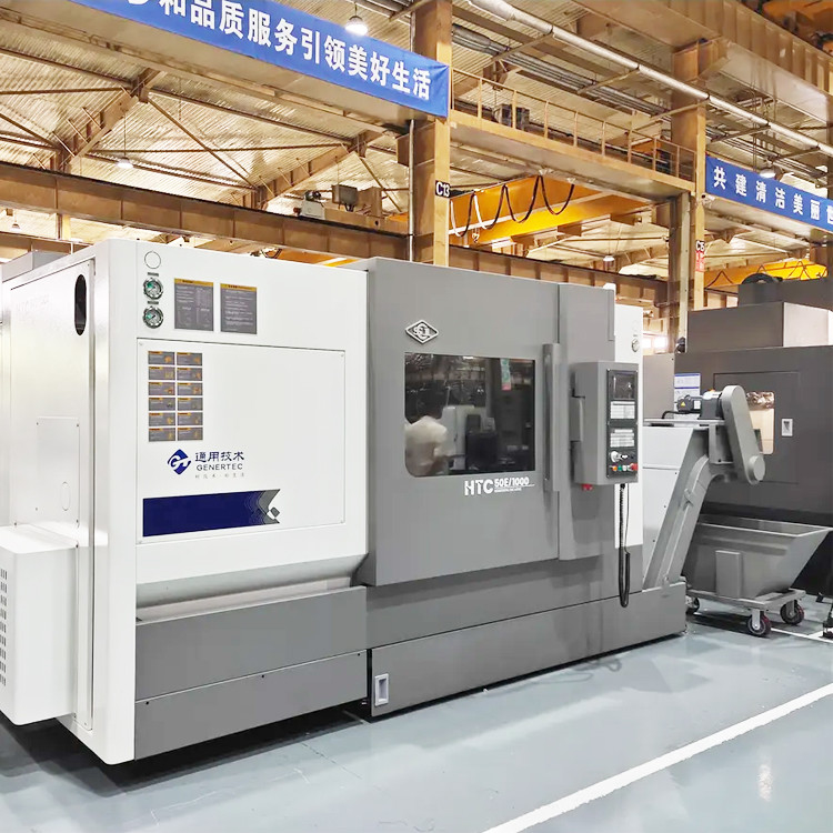 SMTCL Metal Slant Bed CNC Lathe HTC50E Fanuc Centro de torneado y fresado Máquina de torno CNC