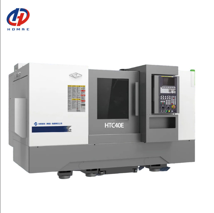 Torno CNC HTC40E Torno CNC horizontal de alta precisión de 30 grados con lecho inclinado Torno CNC de giro