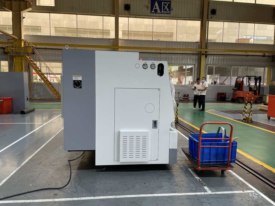 Torno CNC de gran tamaño HTC40P Guía deslizante Ferrocarril Torno Fanuc 12 Estación Torreta Cama inclinada Torno CNC