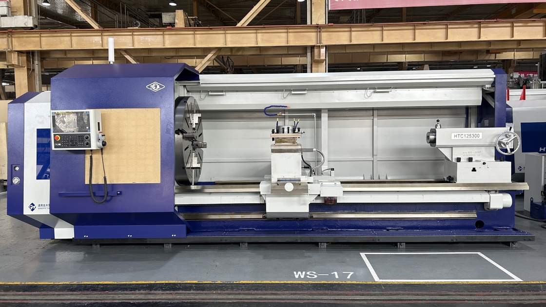 SMTCL CNC pesado de lecho plano CNC torno HTC125150 diámetro de broca de husillo 130mm Torno CNC grande