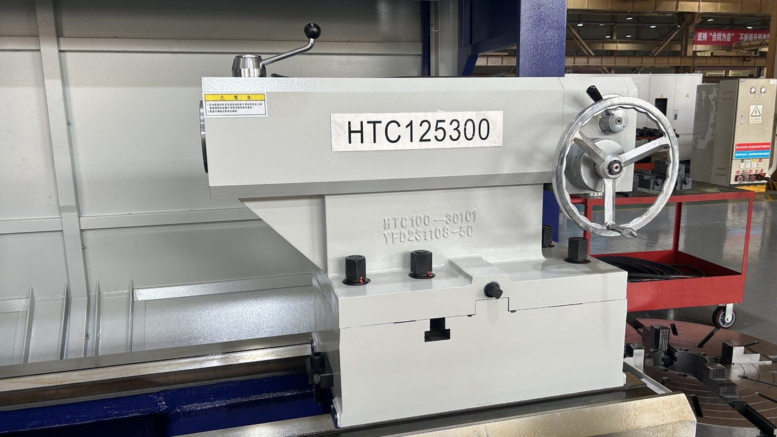 SMTCL CNC pesado de lecho plano CNC torno HTC125150 diámetro de broca de husillo 130mm Torno CNC grande