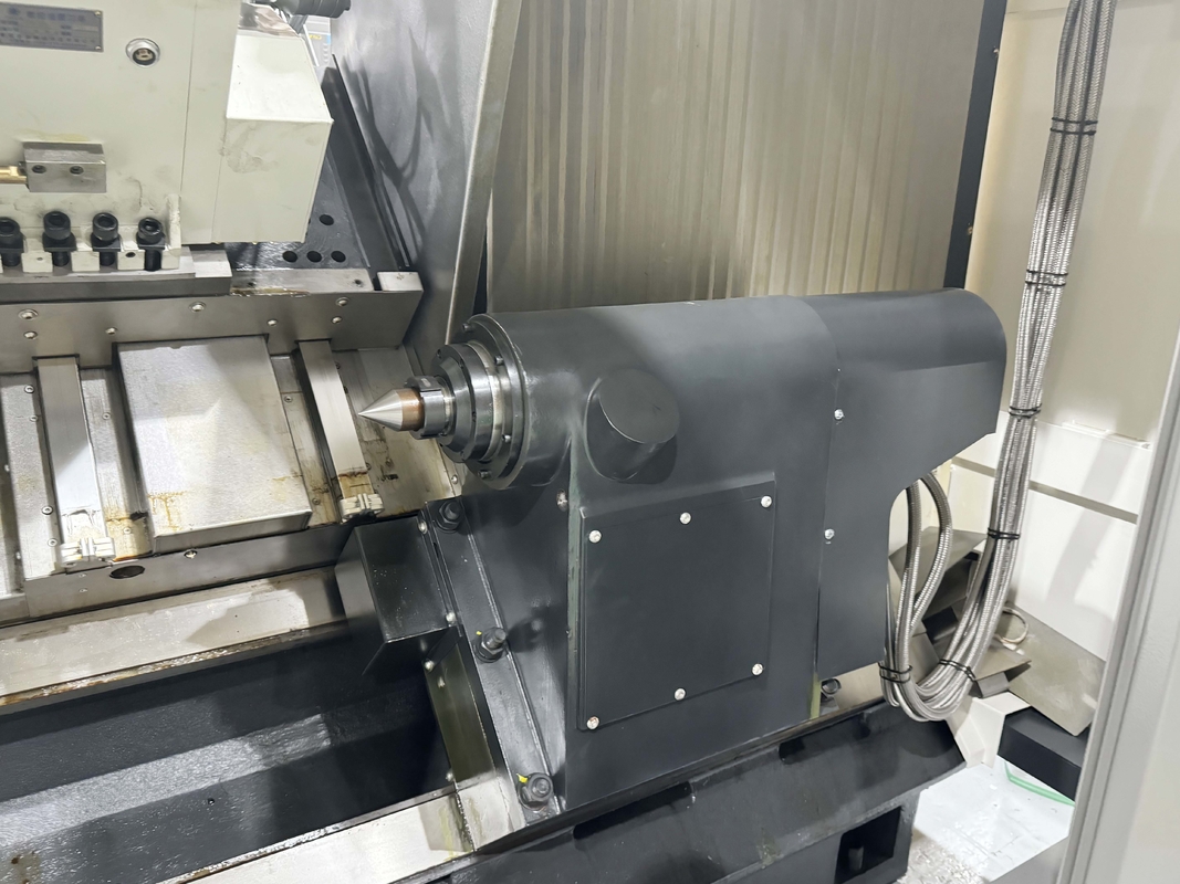 Máquina de torno CNC SMTCL HTC50B Sistema FANUC Horizontal 12 Estaciones Servo Torreta Cama inclinada Torno CNC