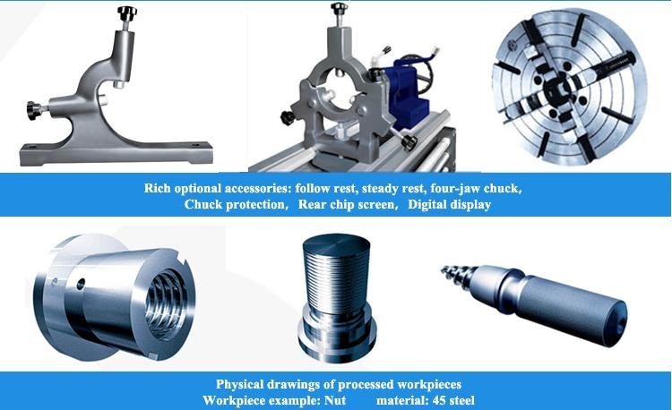 SMTCL Tornos Para Metal Torno convencional CA6150A 2000mm Ordinario Torno manual horizontal