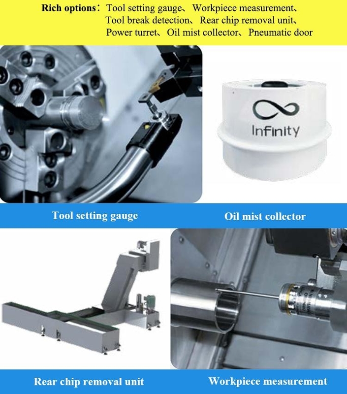 SMTCL Torno CNC Horizontal HTC40H/500 Mandrels de automóviles Ejes de motor Ejes de engranajes Procesamiento Torno CNC