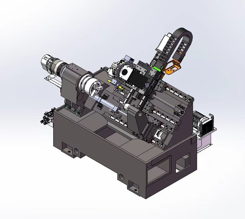 Torno automático CNC T400 de alta rigidez rieles de guía lineal Servo torreta GSK Torno de cama inclinada CNC de metal