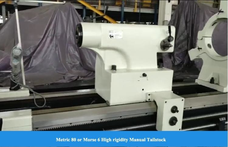 Máquina de torno de 12 metros CW61125D de carga de 6T diámetro de perforación de husillo de 120 mm Torno manual pesado
