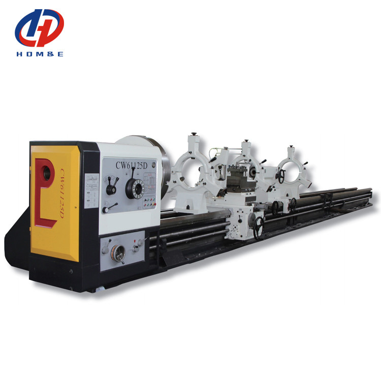 Torno manual grande CW61160D Diámetro de oscilación máximo sobre la cama 1640mm A2-15 Eje Tornos de trabajo pesado