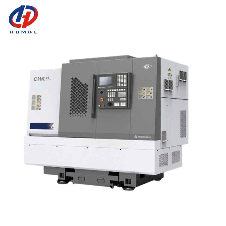 Máquina de tornos CNC CHK46 Máquina de tornos automática de tipo de banda con alimentador de barra