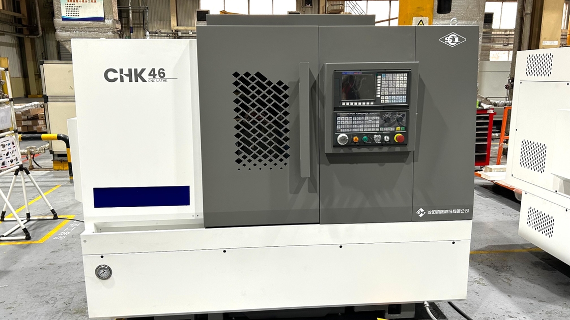 Torno CNC CHK46 Tipo de banda de herramientas de corte de precisión en cama inclinada