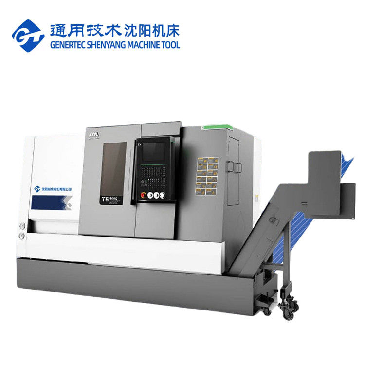 SMTCL Sistema Fanuc multipropósito Torno CNC T5.2-500Q Procesamiento de metales Dorno CNC inclinado