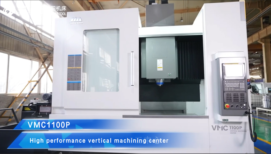 Centro de mecanizado vertical VMC1100P Estrutura de marco de pórtico de alta rigidez 4 Ejes Máquina de fresado CNC