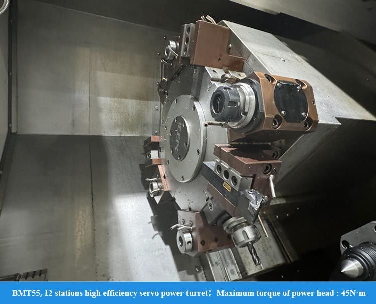 SMTCL Centro de torneado CNC Espindle de largo alcance HTC40Hm BMT55 Servo Power Turret Centro de torneado CNC con eje Y