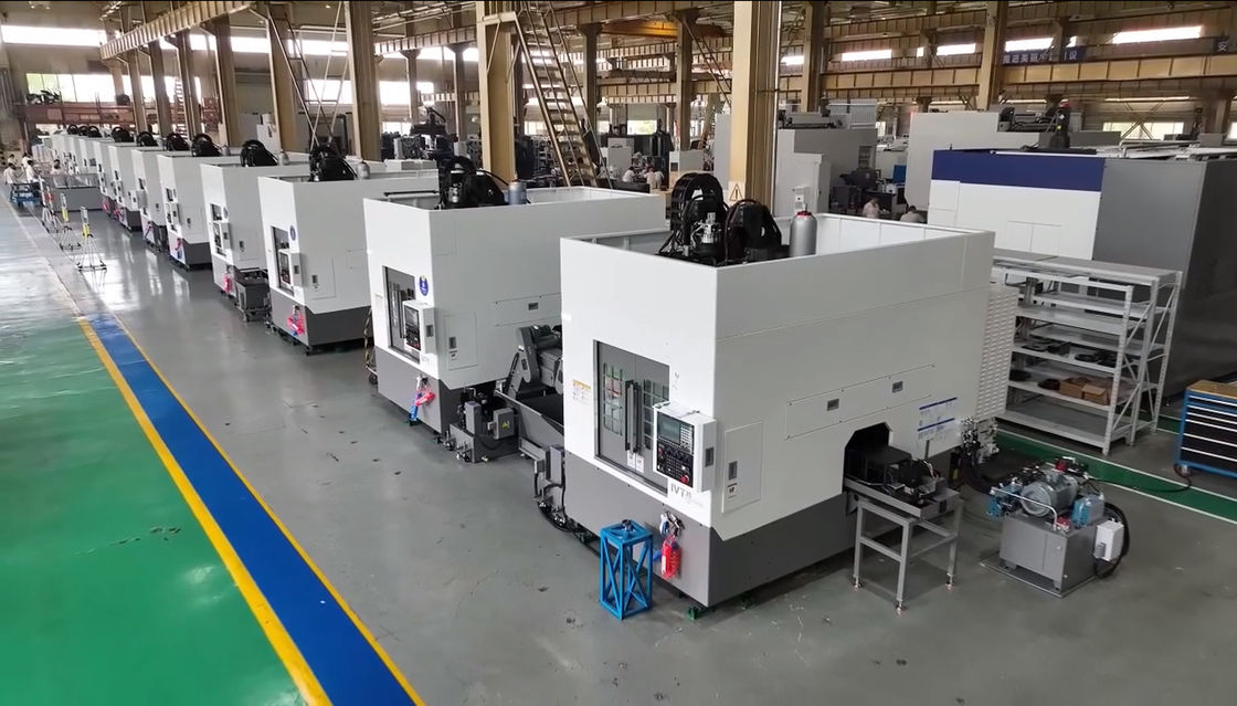 Torno vertical invertido IVT35 pieza de trabajo automática de agarre línea de producción automatizada Torno CNC