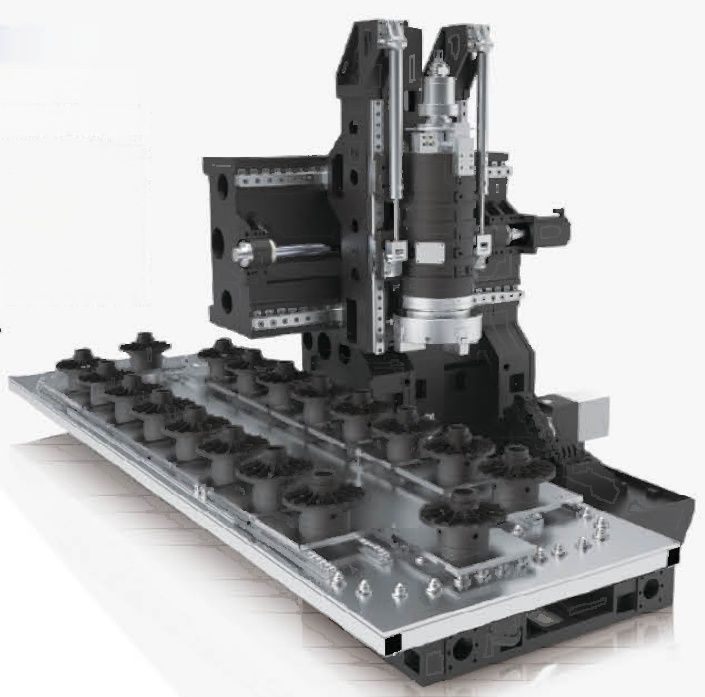 Carga y descarga automática de torno vertical CNC invertido IVT45, línea de producción automatizada