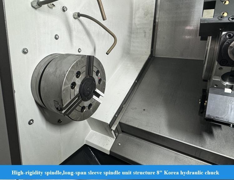 Torno CNC de precisión HTC30Q Centro de torneado CNC SMTCL Torno CNC de bancada inclinada horizontal