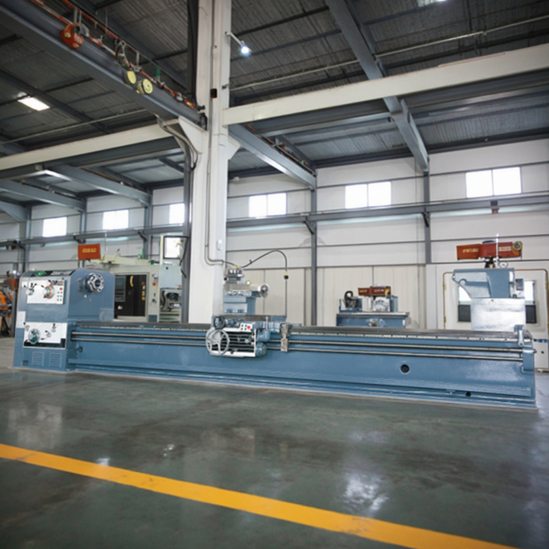 Torno manual de trabajo pesado universal de 12 metros CW61100 Torno horizontal de perforación con husillo grande de 130 mm