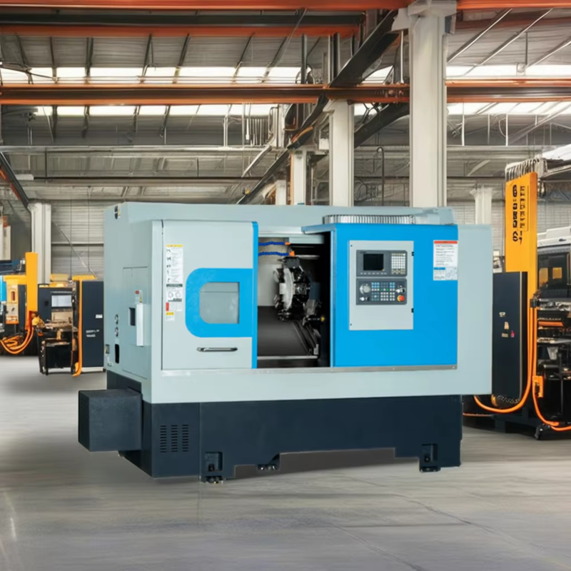 Double Spindle CNC Turning Center HTCSY50-S Interpolation Y-axis Turning and Milling Center