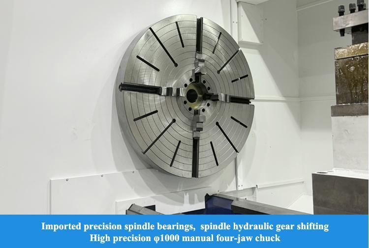 SMTCL Heavy Turning Lathe HTC125500 Max swing diameter 1250mm Metallurgy, valve industry processing CNC Lathe