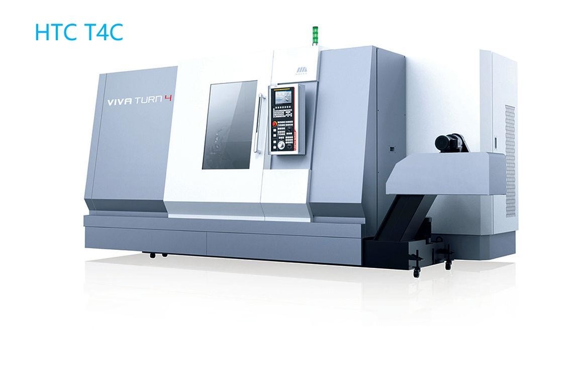 Tornos de trabajo de torneado VIVA T4C del metal del torno 3000r/min del CNC de la cama inclinada horizontal de 45 grados