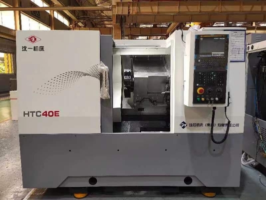 El CNC inclinado horizontal de la cama HTC40E/500 tornea el control SMTCL SYMG del motor GSK988TA Fanuc de 15KW 11KW