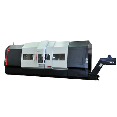 Centro de torneado de metal CNC de cama inclinada HTC63n Fanuc Máquina de torsión CNC horizontal de trabajo pesado