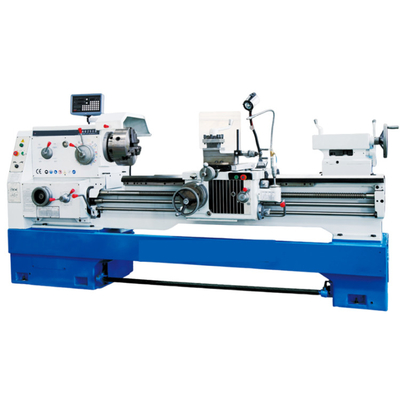 Máquina de torno manual CA6140 de cama horizontal de espacio metálico Máquina de torno convencional