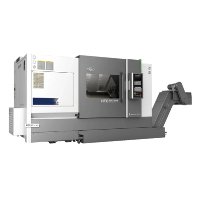 SMTCL CNC Torno HTC50B Hidráulico Horizontal 12 Estaciones Servo Torreta Cama Inclinada Torno CNC para el metal