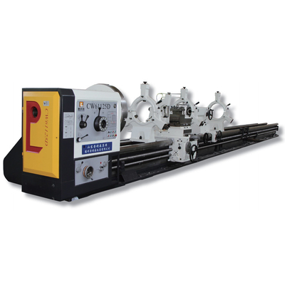 Máquina de torno de 12 metros CW61125D de carga de 6T diámetro de perforación de husillo de 120 mm Torno manual pesado