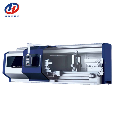 Máquina de torsión pesada de CNC SMTCL HTC125300 Máxima longitud de corte 3000 mm Torno CNC horizontal de cama plana