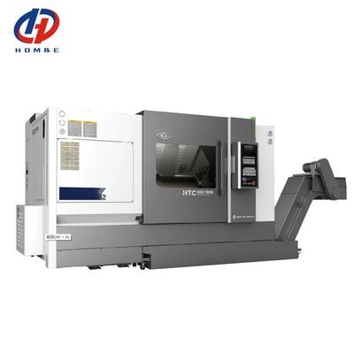 Máquina de torno CNC SMTCL HTC50B Sistema FANUC Horizontal 12 Estaciones Servo Torreta Cama inclinada Torno CNC