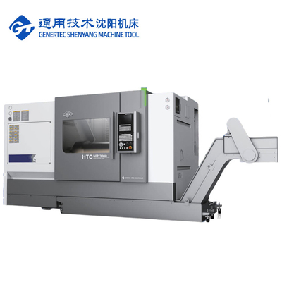 SMTCL Lecho inclinado Torno CNC HTC63Q longitud de corte máxima 3000 mm Torno CNC horizontal