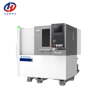 Las piezas de pequeño tamaño del torno CNC SMTCL procesamiento T5.1-500Q precisión del torno de cama inclinada de metal CNC